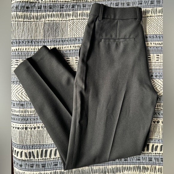 NWOT Uniqlo Womens Classic Black Office Work Preppy Casual Pants Trouser 26 - Picture 4 of 13